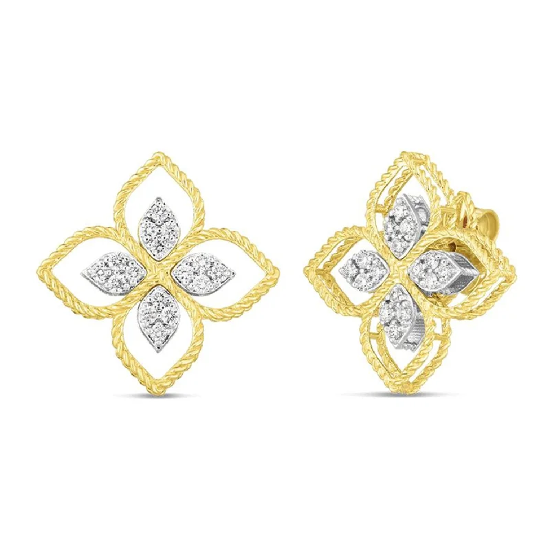 Roberto Coin Principessa Flower Earrings