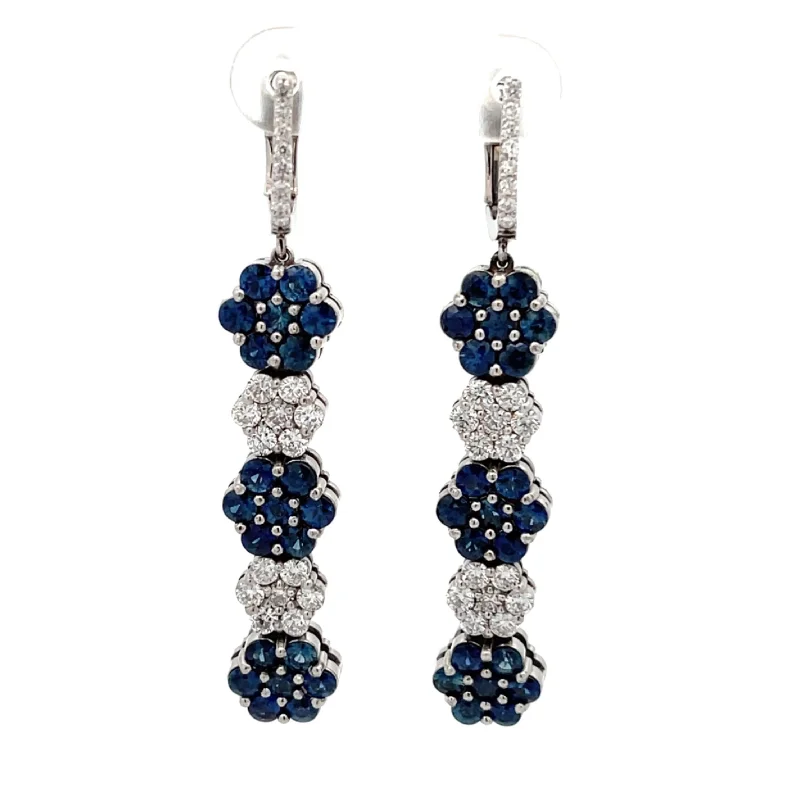 Sapphire Dangling Earrings