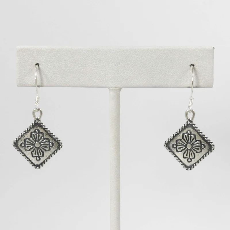 Silver Flower Earrings