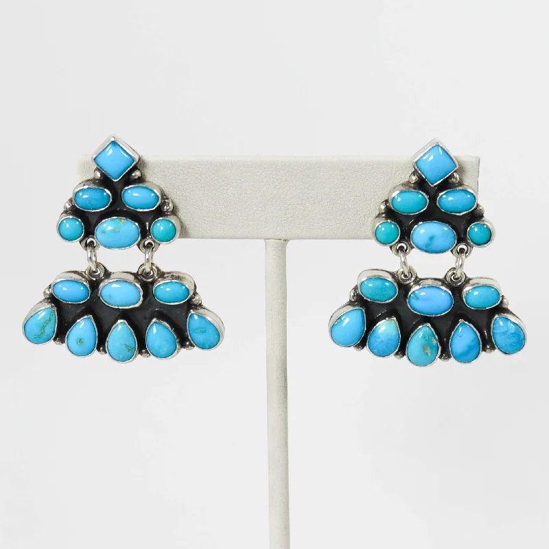 Sleeping Beauty Turquoise Earrings