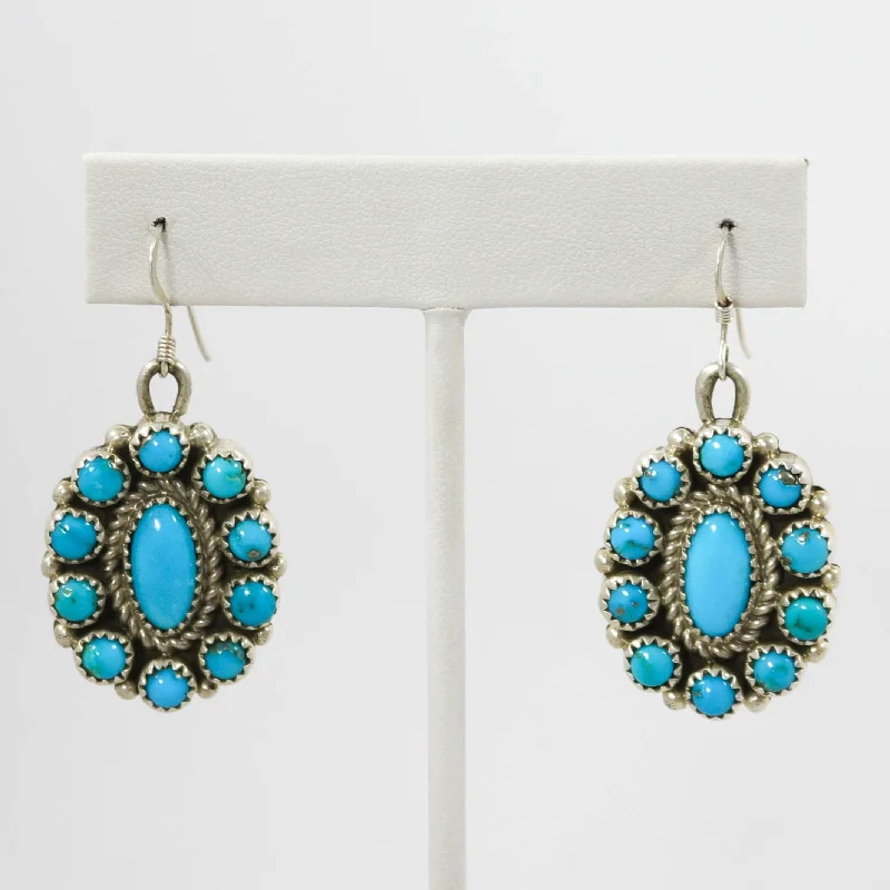 Sleeping Beauty Turquoise Earrings