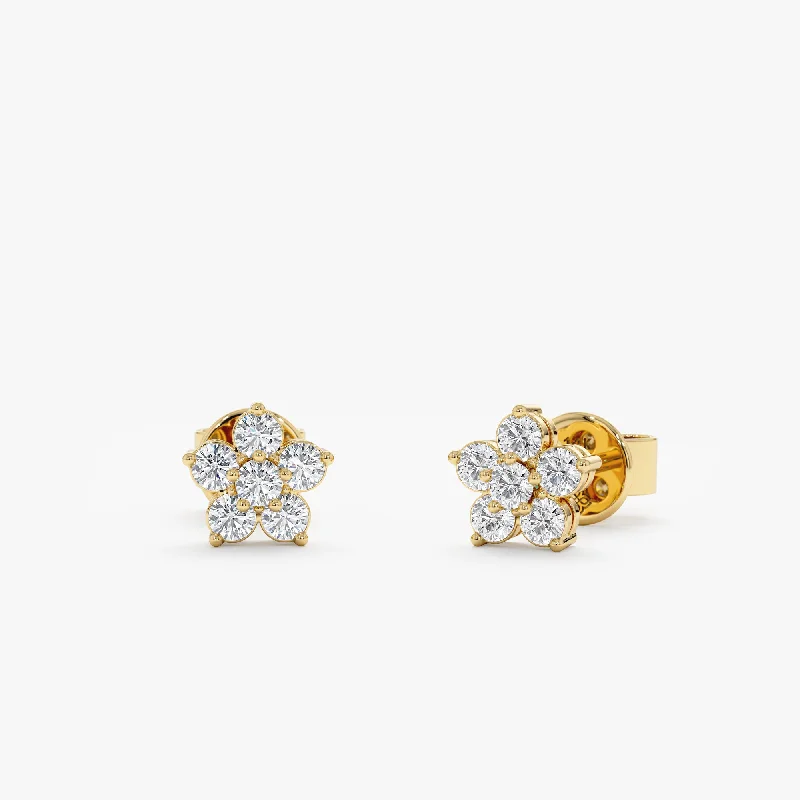 Diamond Flower Studs, Alondra