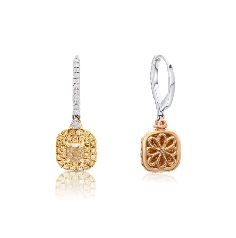 Square Diamond Earrings