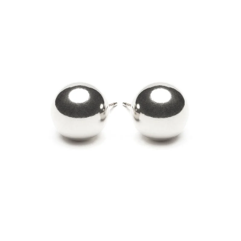 Sterling Silver Large Ball Stud Earrings