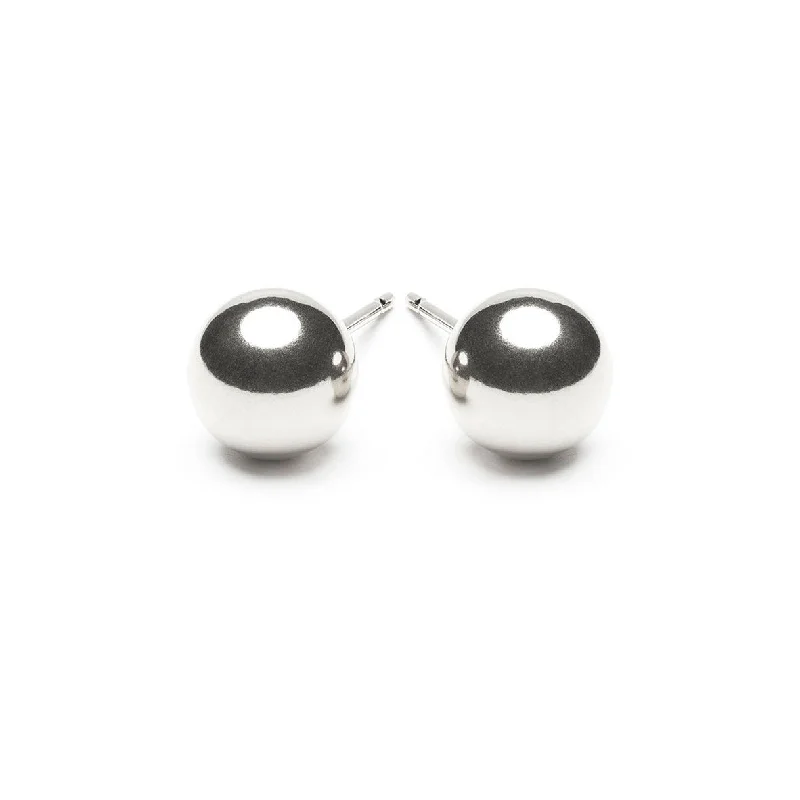 Sterling Silver 8 mm Ball Stud Earrings