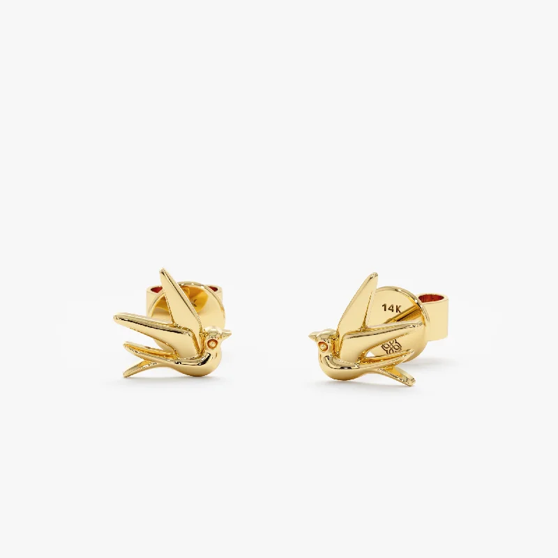 Swallow Bird Stud Earrings, Leslie