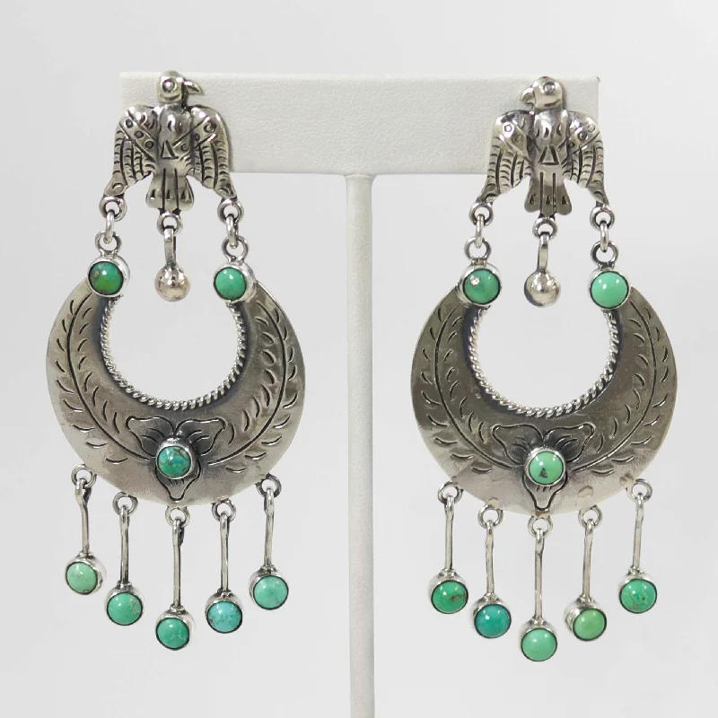 Turquoise Eagle Earrings