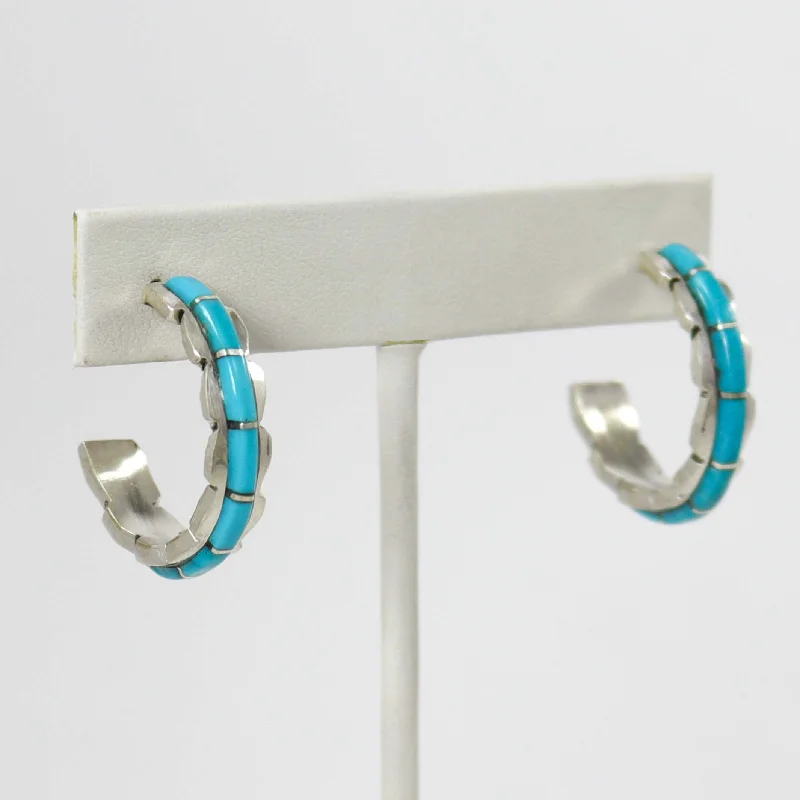 Turquoise Hoop Earrings