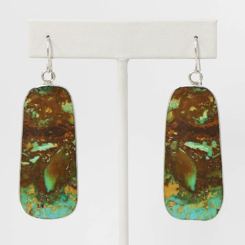 Turquoise Slab Earrings