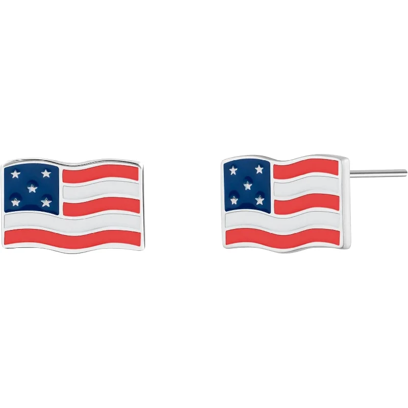 USA Flag Stud Earrings